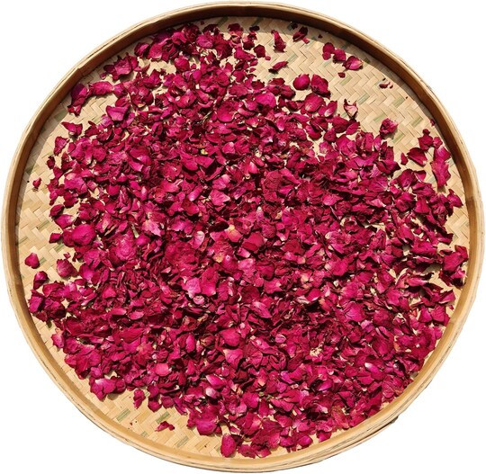 Greentek; Dried Rose Petals, 3.52 Oz/100g, Pure Natural Flowers for Candle Making, Bath, Wedding Decoration; Category:Flower Petal Packs; Image:1